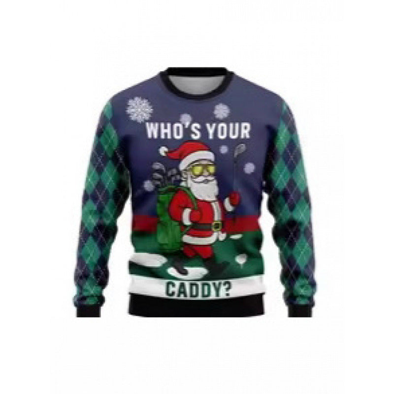 Christmas Graphic Long Sleeve Tee – Holiday Round Neck Top