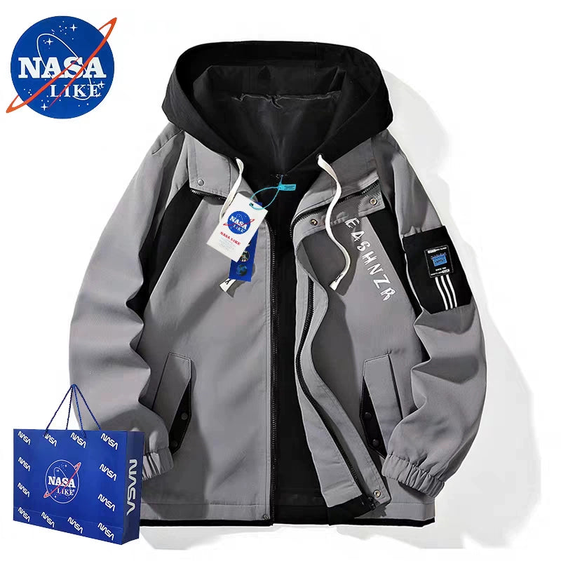 Nasalike Trendy Couple Winter Outwear | Loose Casual Autumn & Winter Jacket with Scarf | Easy-to-Match Fashion Style