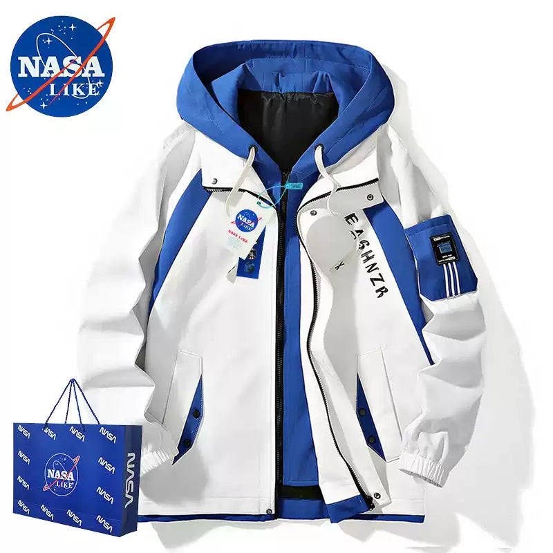 Nasalike Trendy Couple Winter Outwear | Loose Casual Autumn & Winter Jacket with Scarf | Easy-to-Match Fashion Style