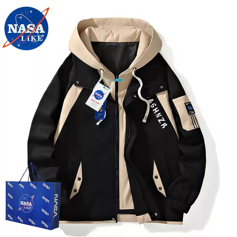 Nasalike Trendy Couple Winter Outwear | Loose Casual Autumn & Winter Jacket with Scarf | Easy-to-Match Fashion Style